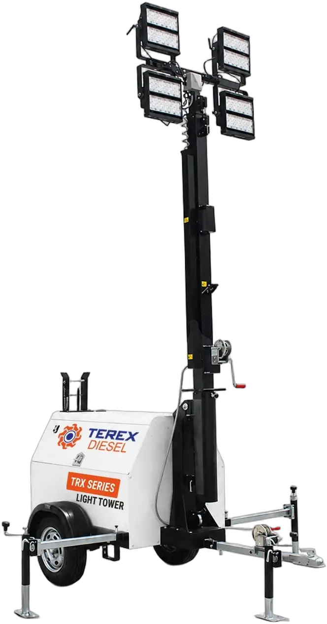 Terex Diesel römorklu LED ışık kulesi