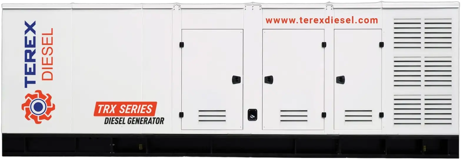 Gerador a diesel de alta potência com canópia insonorizada Terex Diesel