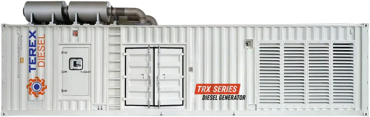 Terex Diesel ürün ailesi: kabinli, açık tip ve konteyner tipi dizel jeneratörler