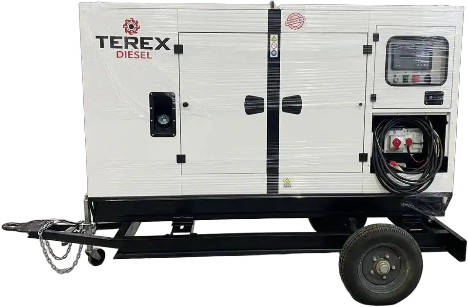 Gerador a diesel sobre reboque Terex Diesel