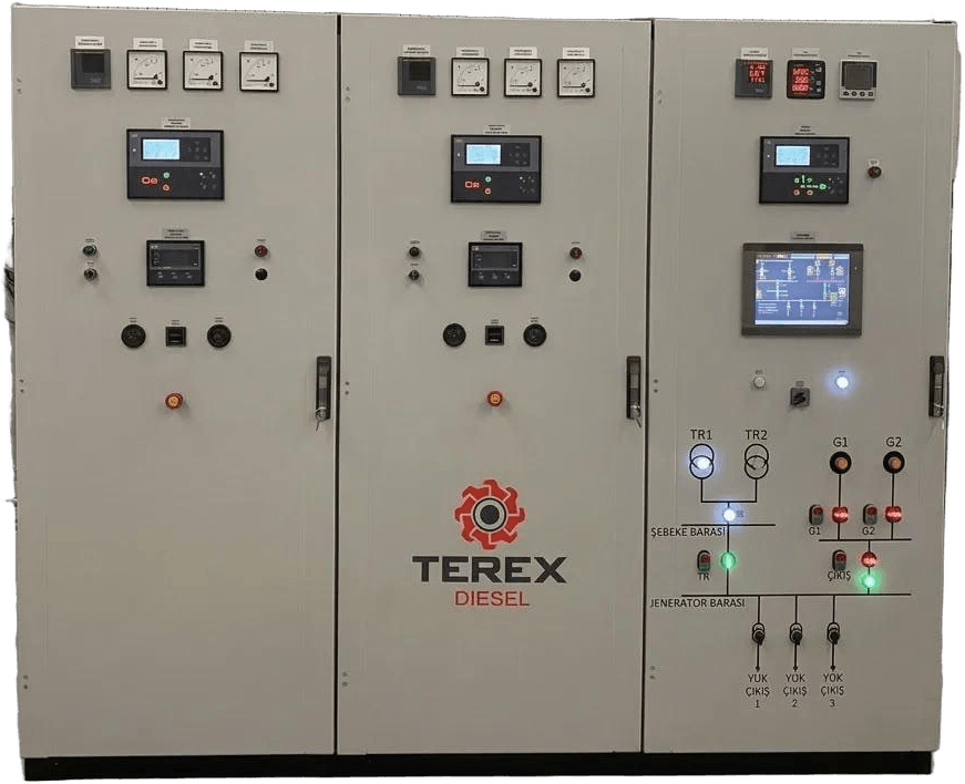 Terex Diesel jeneratör kumanda panosu